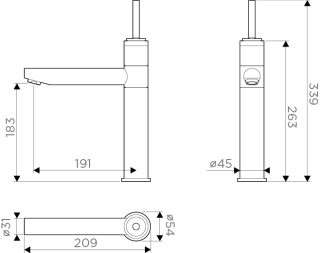 Смеситель для кухни Omoikiri Aomori